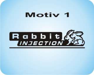 Turbo Rabbit Injection Tuning Sticker Aufkleber  