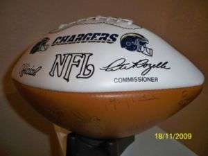 SAN DIEGO CHARGERS TEAM SIGNED WILSON NFL AUTO FOOTBALL  