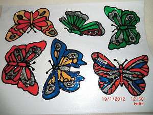 Gabis Window Color Bild  verschiedene Schmetterlinge    