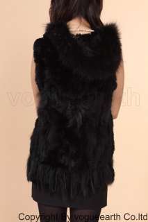 0675 new real raccoon trim rabbit fur 4 color hood vest  