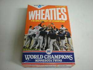 1987 World Series Wheaties Box   Sealed  