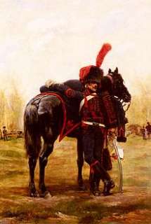 Horse artillery uniform of the French Imperial guard .