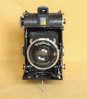 Voigtlander Virtus German 6x4.5 folding 120 film camera CLA works 