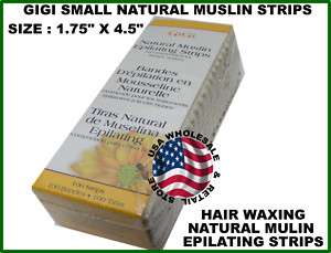 100 Gigi Natural Muslin Small Waxing Strip Face 0600  