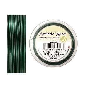  Artistic Wire Green 22 gauge, 15 yards Supplys Arts 