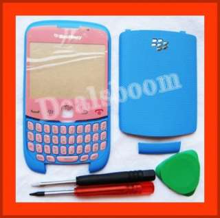 1xOdd color ltblue pink Housing Case Faceplate For Blackberry curve 