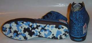Vision Street Wear Skateboard Shoes Blu Stipple Hi 6 UK  