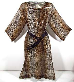 DOLCE GABBANA Leopard Kleid Tunika Kimono Dress D&G NEU  