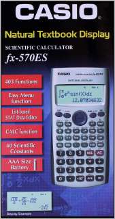 CASIO Scientific Calculator Natural Textbook Display FX 570ES FX570ES 