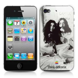 Cover iPhone 4 e 4S   JOHN LENNON THINK DIFFERENT   Custodia  