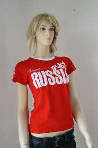 Bosco Sport RUSSIA OLYMPIC TEAM Damen T Shirt, Rot  