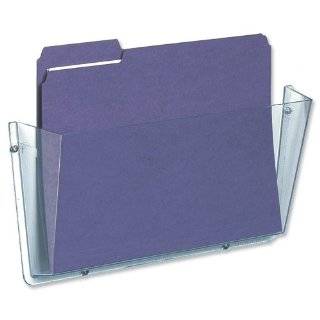 Deflecto 63201 One pocket unbreakable docupocket wall file, letter 