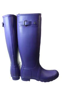 Hunter Original Tall Women Iris Purple Rubber Boots  