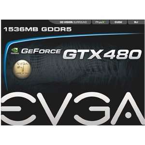  eVGA, EVGA 015 P3 1480 TR GeForce 480 Graphics Card   700 