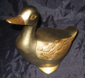   Vintage koperen eend canard en laiton cuivre brass duck