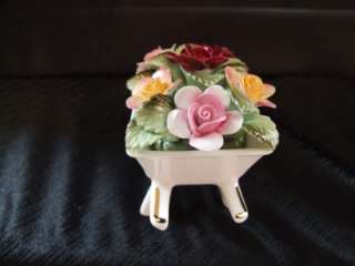 Royal Abert Old Country Roses Floral Wheelbarrow.  