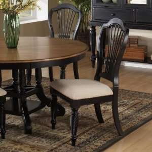  Hillsdale Furniture Wilshire Dining Chairs in Rubbed Black 
