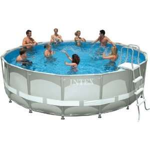 Intex 16 Ft x 48 In Round Ultra Frame Pool : Toys & Games : 
