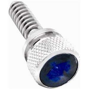  (4) Kenworth Chrome Brass BCU Dash Screws Blue Jewel Automotive