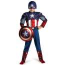 The Avengers Captain America Light Up Muscle Chest Kids Costume