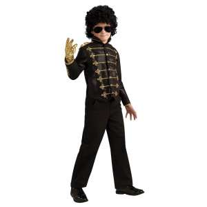 Michael Jackson Deluxe Black Military Child Jacket, 70490 