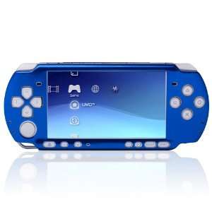  Blue Aluminum Ultra Slim Case Cover For Sony PSP 3000 Video Games
