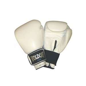  Boxing Gloves in Leather White 12oz