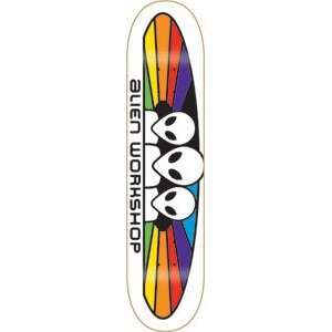  Alien Workshop Spectrum Med Skateboard Deck   7.75 White 