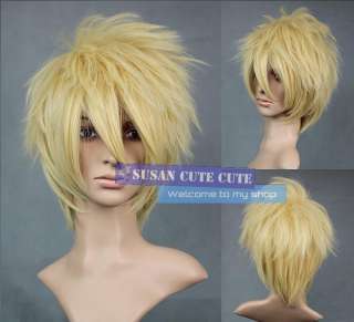   Toma Cosplay Wigs Cos Wigs Costume Party wig Yellow F5A26  
