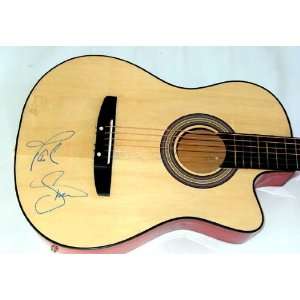   Simon Autographed Signed Acoustic Guitar &Video Proof 