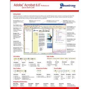 Adobe Acrobat 6.0 Professional Quick Reference Card   Handy Durable 