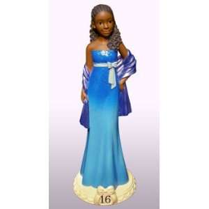  African American Figurine Birthday Girl Age 16