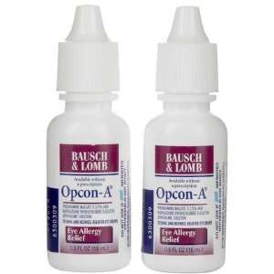  Bausch & Lomb Opcon A Eye Allergy Relief Eye Drops 1 oz, 2 