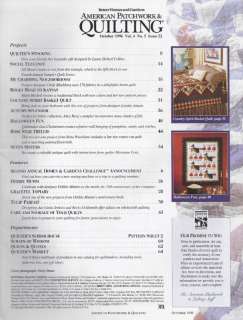 American Patchwork & Quilting October 1996 #22 ~ Seven Sisters 