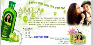 XX LARGE 500ml Herbal remedy Dabur Amla Hair Oil USA  