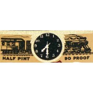   Train Seven Thirty Whiskey Label, Qt., 1930s 