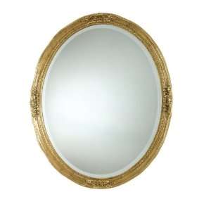   Antiqued Gold Newport Oval Beveled Mirror 08560 B
