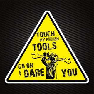 Toolbox TWINPACK warning stickers for tool chest draws  