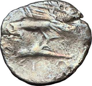 Sinope in Paphlagonia 365BC Nymph Sea eagle on Dolphin Ancient Silver 