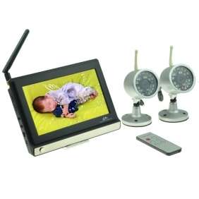 4G Wireless IR 4 Channel AV Baby Monitor Dual Camera  