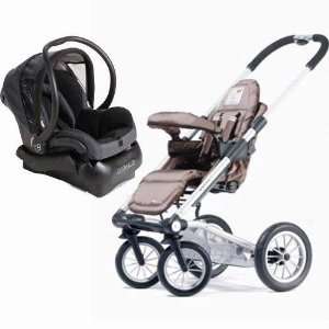   Travel System With Maxi  Cosi total black Car Seat Active Coffee Baby
