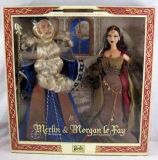 Barbie Ken as Merlin and Morgan Le Fay  