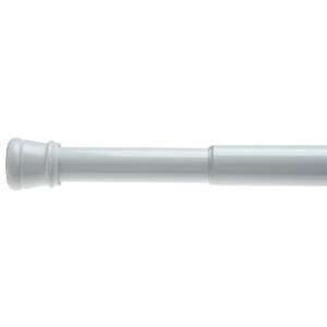 41 76 WHITE TENSION POLE Shower CURTAIN ROD  