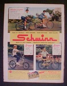 1971 Schwinn GREY GHOST STING~RAY Bicycles~Rough~AD  