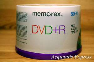 300 Memorex 16X DVD+R Blank DVDR Media Disc New Sealed  