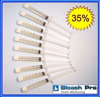 10 Syringes 35% Teeth Whitening Gel Tooth Bleaching  