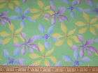 THIMBLEBERRIES~RJR~YELLOW~BLUE~ORCHID FLOWERS~LIME~QUILT~COTTON FABRIC 