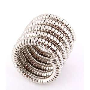  Metal Bead Bangle Cuff Bracelet Silver Color: Everything 