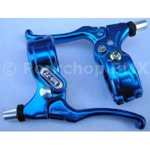   LOCKING BMX bicycle freestyle brake levers   BLUE