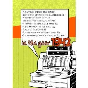  Fun Facts Birthday Cost of Living in 1942 Greeting Cards 